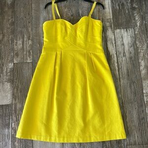 🌟Nanette Lepore 🌟Sweetheart Neckline 🌟Joyce Canary Yellow Dress, Sz 6